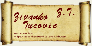 Živanko Tucović vizit kartica